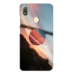 Чехол (ТПУ) с планетами на TECNO POP 3 (Сатурн)