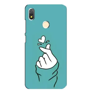 Чехлы (Знак сердечка) на TECNO POP 3 (Сердечко на бирюзовом)