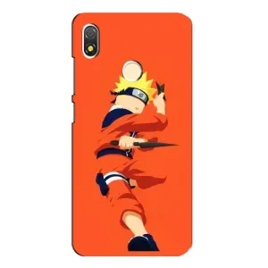Чехлы с принтом Наруто на TECNO POP 3 (Силуэт Наруто)