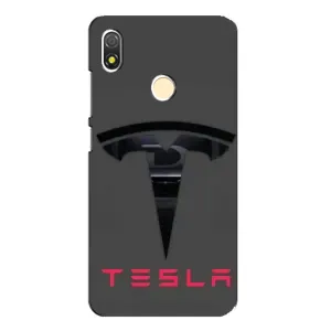 Силіконовий бампер з картинкою машини на TECNO POP 3 (Logo TESLA)