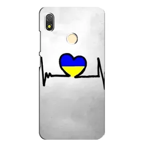 Силиконовый Чехол на TECNO POP 3 (Я-Украина) (Украинская кардиограмма)