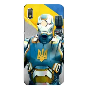 Силиконовый Чехол на TECNO POP 3 (Я-Украина) (Украинский робокоп)