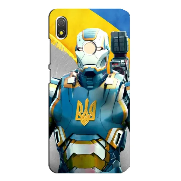 Чехол с рисунком «Украинский робокоп» для TECNO POP 3 Чехол с рисунком «Украинский робокоп» для TECNO POP 3