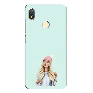 Силіконовый Чохол на TECNO POP 3 з картинкой Модных девушек (В шапці)