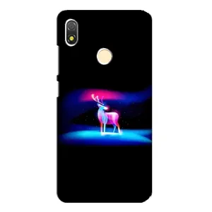 Силиконовый бампер с картинкой животных для TECNO POP 3 (Яркий олень)