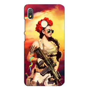 ЗСУ Чехлы (TPU) для TECNO POP 3 (Женщина солдат)