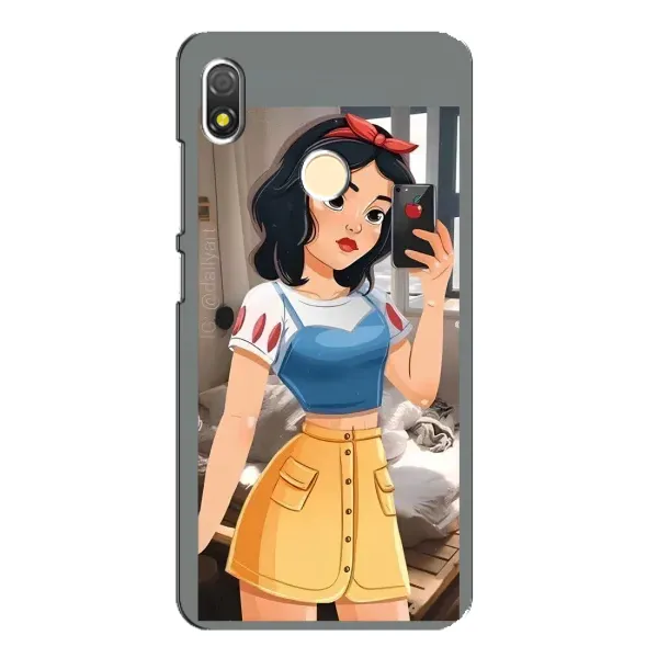 Чехол с рисунком «Белоснежка с телефоном» для TECNO POP 3