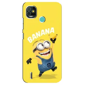 Мультяшный принт на Чехол для Техно Поп 4 лте (Banana)