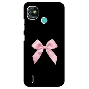 Чехол банты для TECNO Pop 4 LTE (Бант на черном)