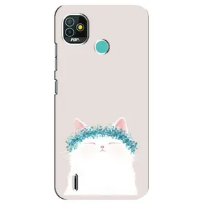 Чехол на тематику: Коты для TECNO Pop 4 LTE (Белый котик)