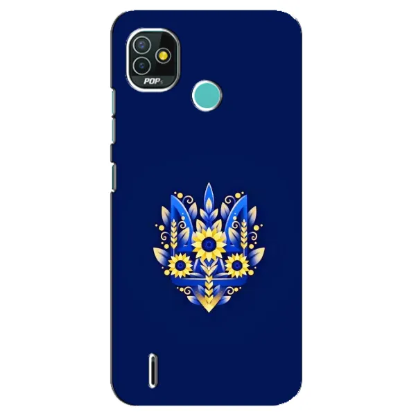 Чехол с рисунком «Цветущий Герб» для TECNO Pop 4 LTE