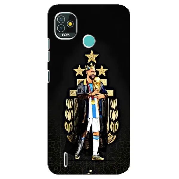 Чехол с рисунком «Месси король» для TECNO Pop 4 LTE Чехол с рисунком «Месси король» для TECNO Pop 4 LTE