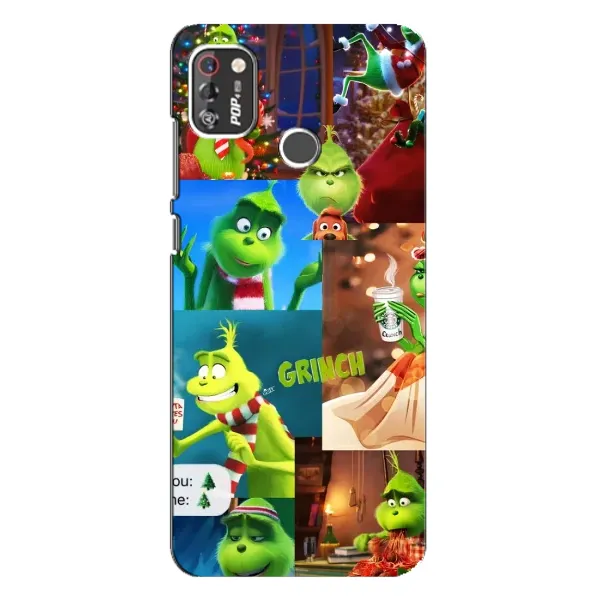 Чехол с рисунком «Арт Гринч» для TECNO POP 4 Pro Чехол с рисунком «Арт Гринч» для TECNO POP 4 Pro
