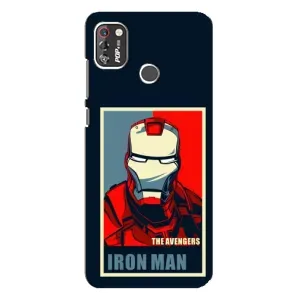 Чехол Супергерой Железный человек на TECNO POP 4 Pro (Art Iron man)