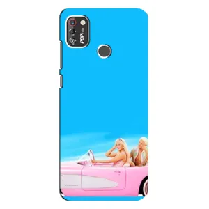 Силіконовый Чохол Барбі фільм на TECNO POP 4 Pro (Барбі і Кен)