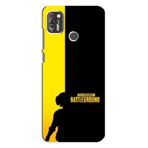 Чехол (TPU) с картинкой "Лого Пабг" на Техно Поп 4 про (Battlegrounds)