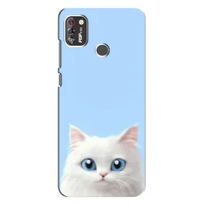 Чехол на тематику: Коты для TECNO POP 4 Pro (Белый кот)