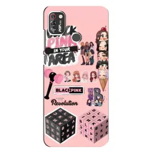 Чохли з картинкою для TECNO POP 4 Pro (BLACK PINK колаж)