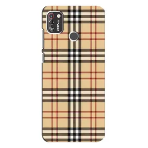 Чехол с Брендами одежды на Техно Поп 4 про (Burberry стиль)