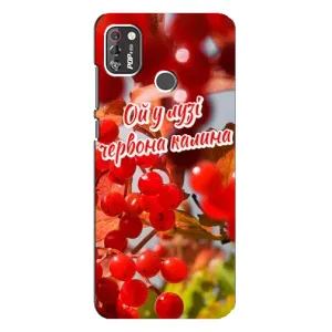 Силиконовый Чехол на TECNO POP 4 Pro (Я-Украина) (Червона Калина)