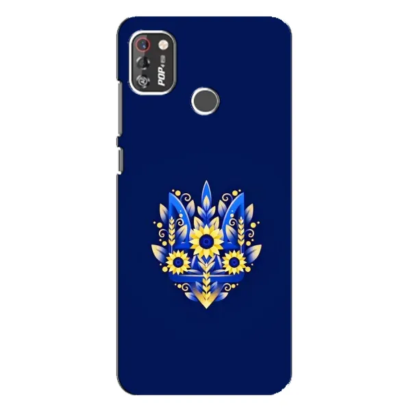 Чехол с рисунком «Цветущий Герб» для TECNO POP 4 Pro
