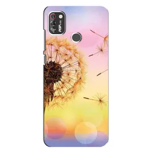 Силіконовий Чохол з кульбабками на TECNO POP 4 Pro (Квітка-кульбаба)