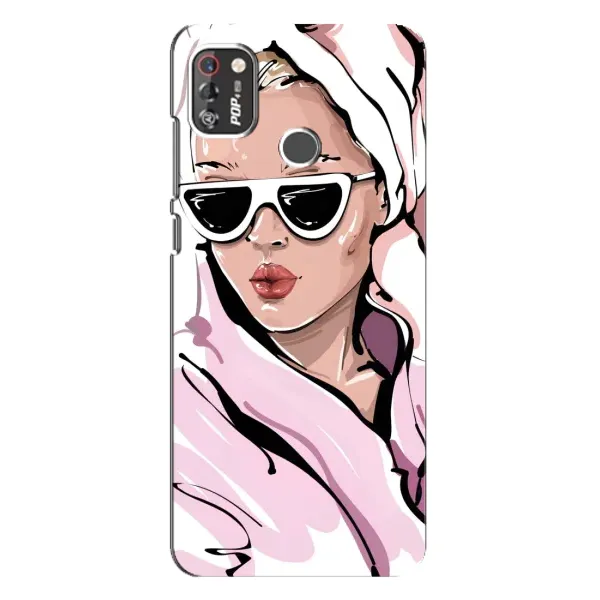 Чехол с рисунком «Девушка в халате» для TECNO POP 4 Pro Чехол с рисунком «Девушка в халате» для TECNO POP 4 Pro