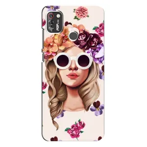 Чехол с картинкой Модные Девчонки TECNO POP 4 Pro (Девушка в очках)