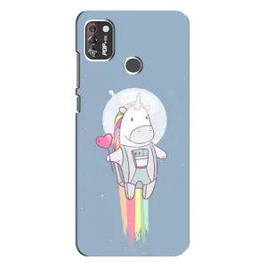 Чехол Unicorn на TECNO POP 4 Pro (Единорог космонавт)