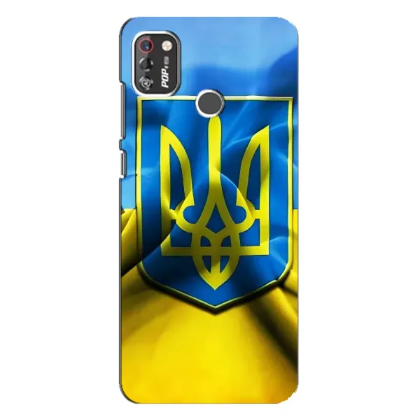 Чехол с рисунком «Герб и Флаг Украины» для TECNO POP 4 Pro Чехол с рисунком «Герб и Флаг Украины» для TECNO POP 4 Pro