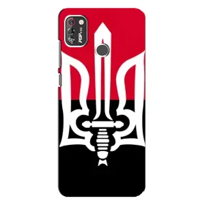 Чехлы УПА (Красно-Чёрный) на TECNO POP 4 Pro (Герб Украины)