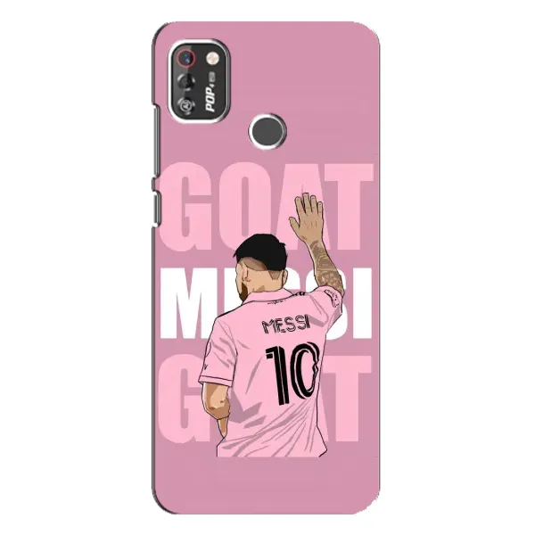 Чехол с рисунком «GOAT MESSI» для TECNO POP 4 Pro Чехол с рисунком «GOAT MESSI» для TECNO POP 4 Pro