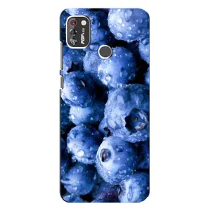 Чехол с изображением вкусной еды для TECNO POP 4 Pro (Голубика)