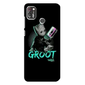 Чехол Супергерои Марвел на Техно Поп 4 про (Groot)