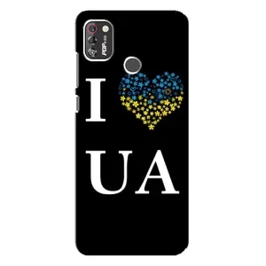 Силиконовый Чехол на TECNO POP 4 Pro (Я-Украина) (I Love UA)
