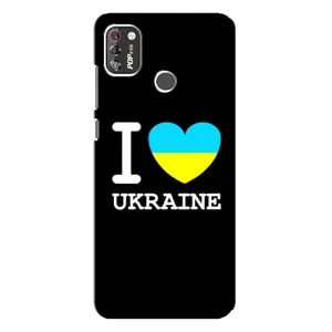 Чехол с Украинской символикой на Техно Поп 4 про (I Love Ukraine)
