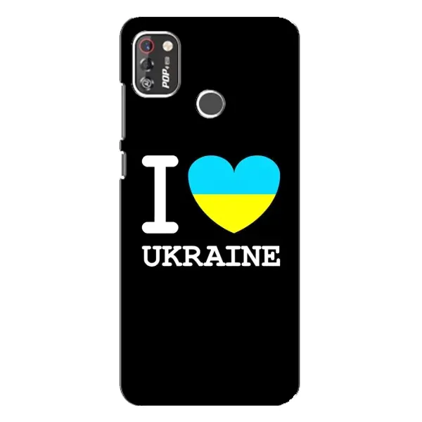 Чехол с рисунком «I Love Ukraine» для TECNO POP 4 Pro Чехол с рисунком «I Love Ukraine» для TECNO POP 4 Pro