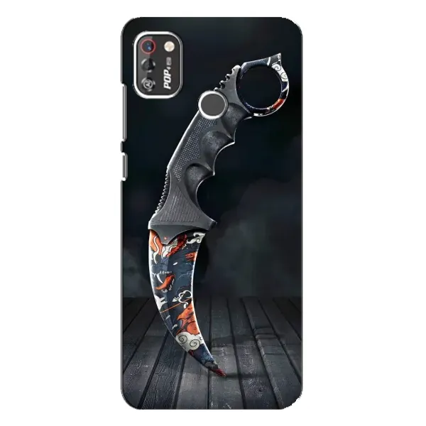 Чехол с рисунком «Кинжал КС ГО» для TECNO POP 4 Pro Чехол с рисунком «Кинжал КС ГО» для TECNO POP 4 Pro