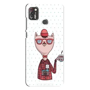 Чехол на тематику: Коты для TECNO POP 4 Pro (Кот аристократ)