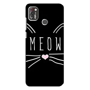 Бампер с изображением Котиков для Техно Поп 4 про (КОТИК MEOW)