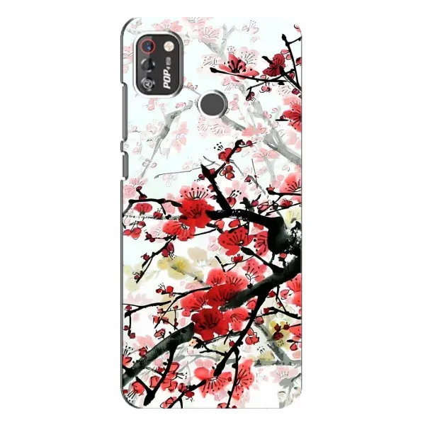 Чехол с рисунком «Красивая Сакура» для TECNO POP 4 Pro Чехол с рисунком «Красивая Сакура» для TECNO POP 4 Pro