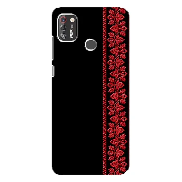 Чехол с рисунком «Красная Вышиванка» для TECNO POP 4 Pro Чехол с рисунком «Красная Вышиванка» для TECNO POP 4 Pro