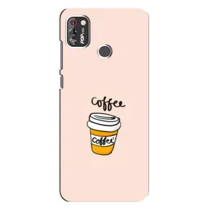 Чехол с изображением вкусной еды для TECNO POP 4 Pro (Кружка кофе)