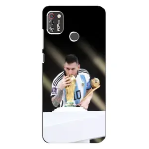 Чехлы Лео Месси Аргентина для TECNO POP 4 Pro (Кубок Мира)