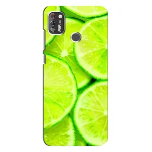 Чехол с изображением вкусной еды для TECNO POP 4 Pro (Лайм)