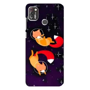 Чехол с Лисичкой для TECNO POP 4 Pro (Лисы)