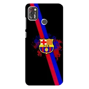 Чехол для TECNO POP 4 Pro (Барселона) (Лого Барсы)