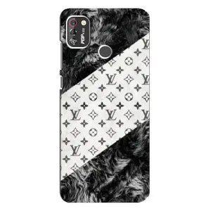 Чохол Стиль Louis Vuitton на TECNO POP 4 Pro (LV на білому)