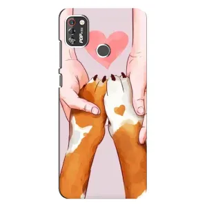 Чохол (ТПУ) Милі песики для TECNO POP 4 Pro (Любов до собак)