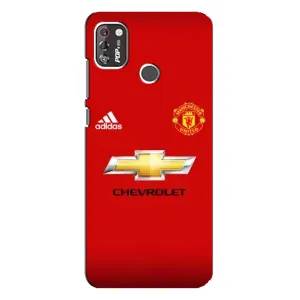 Силиконовые Чехлы принт Футбол на TECNO POP 4 Pro (Man United)
